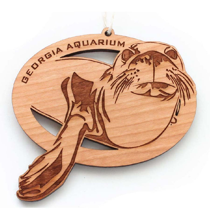 Wood Sea Lion Ornament - Georgia Aquarium