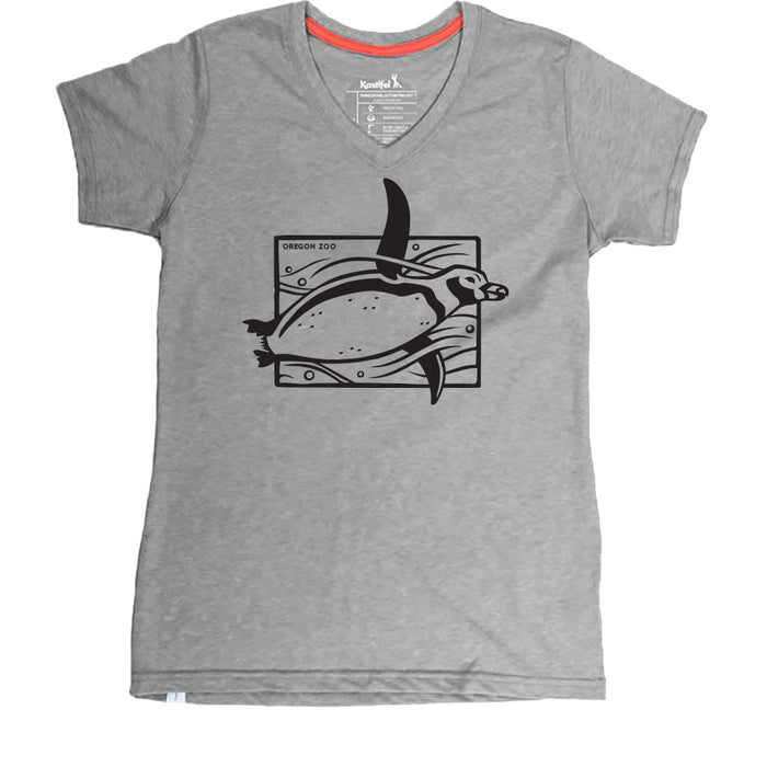 Ladies Penguin Eco Tee - Oregon Zoo