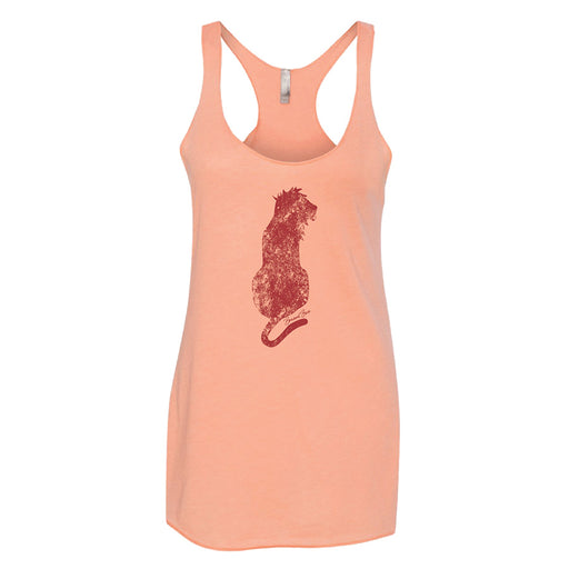 Brevard Zoo Ladies Lion Scoop Tank Salmon color