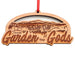 Garden of the Gods Scene Wood Christmas Ornament