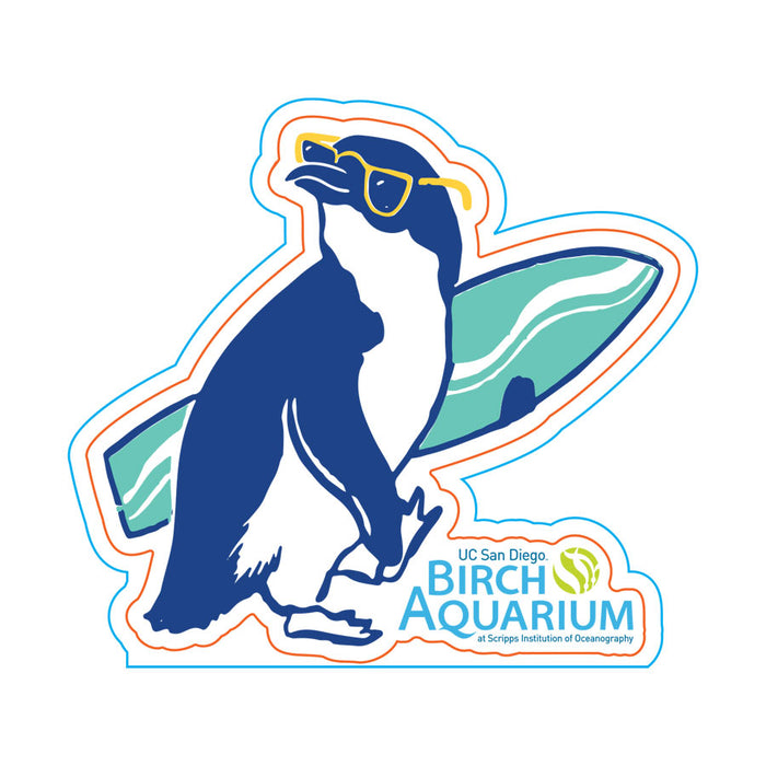 Birch Aquarium Little Blue Penguin in Sunglasses Logo Sticker
