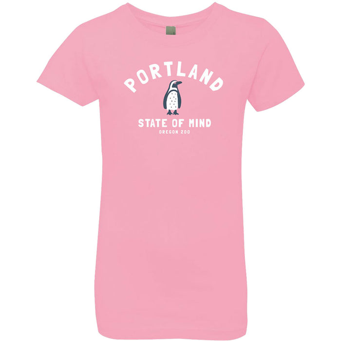 Youth Girls Portland Souvenir Penguin T-Shirt - Oregon Zoo