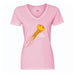 Pink Ladies Tee with Jellyfish Logo V-neck - Birch Aquarium