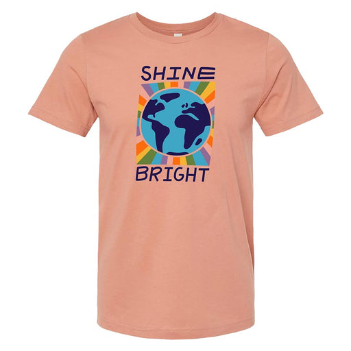 Adult Shine Bright Rainbow Pride Tee Shirt