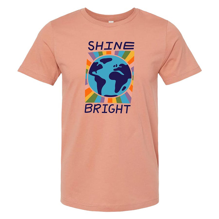 Adult Shine Bright Rainbow Pride Tee Shirt