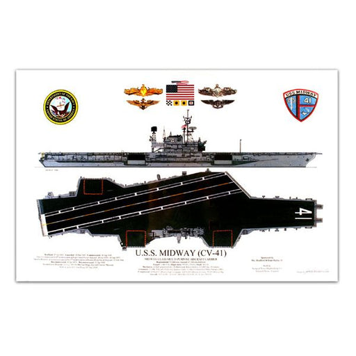CV-41 USS Midway Print