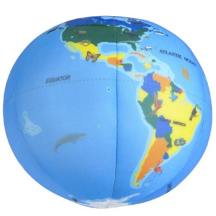 Printed Plush Planet Earth Ball