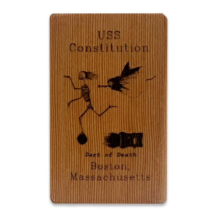 USS Constitution Reclaimed Engraved Wood Blocks