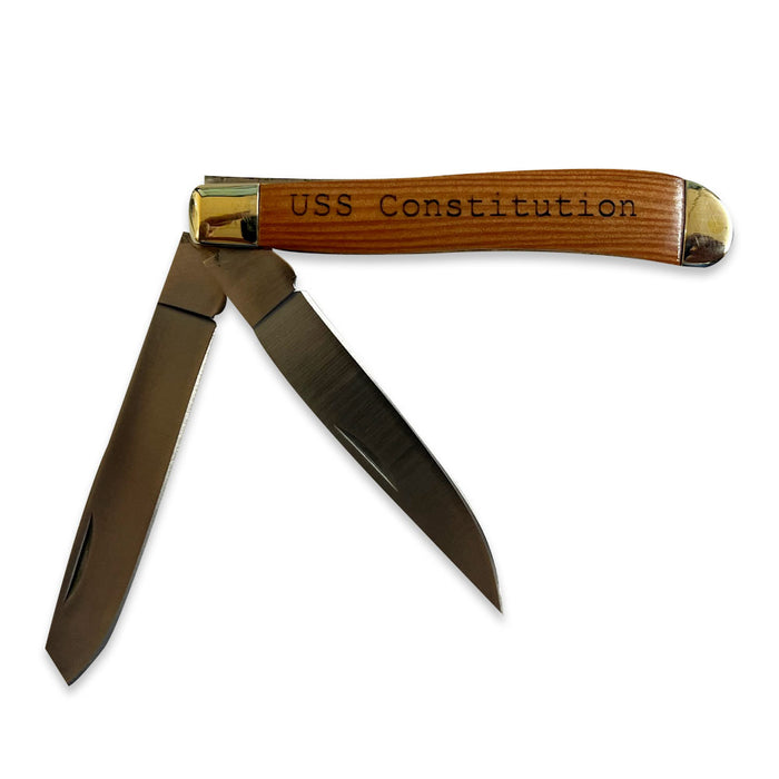 USS Constitution Wood Handled Knives