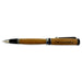 The Americana Pens and Pencils feature a USS Constitution design, crafted from wood with silver and black accents, engraved on the barrel, and include a removable cap that can be placed beside the tip.