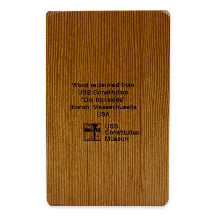 USS Constitution Reclaimed Engraved Wood Blocks