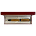 An Americana Pens and Pencils wood pen labeled USS Constitution is displayed in a red and white presentation box with a white interior, reflecting classic American style.