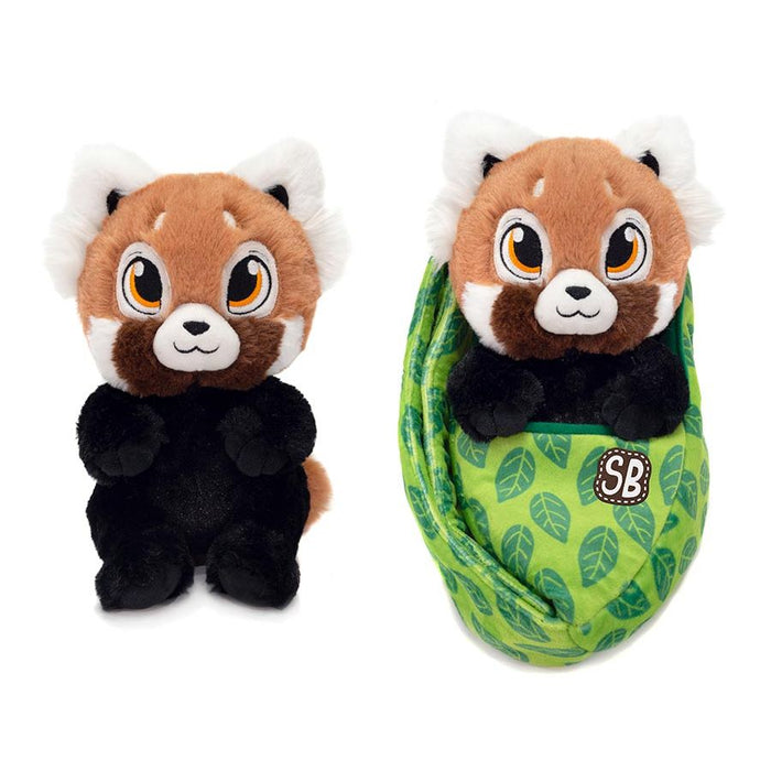 Swaddle Babies Blanket and Red Panda Plush Stuffed Animal