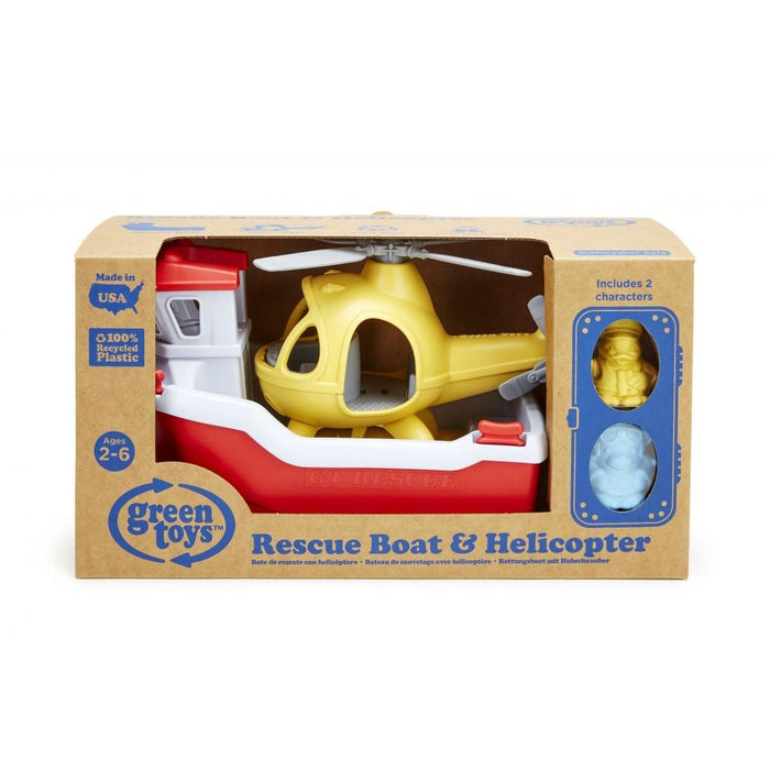 Green Toys Eco Rescue Boat & Helicopter