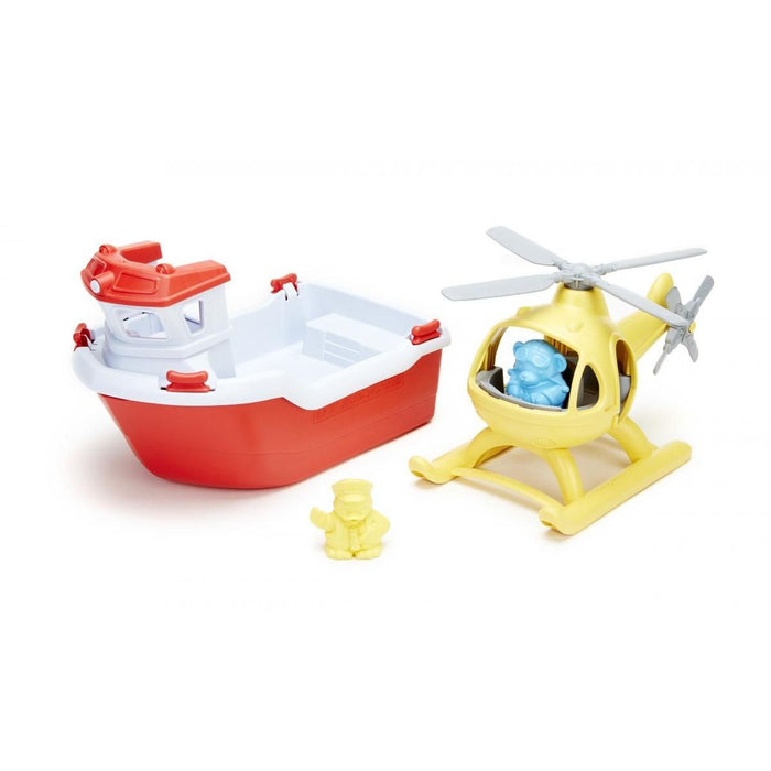 Green Toys‚Ñ¢ Rescue Boat & Helicopter