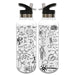 Science Icon Water Bottle with chalkboard science writings