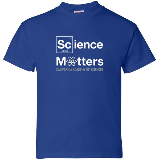 Kids California Academy of Sciences Science Matters Logo Tee Shirt