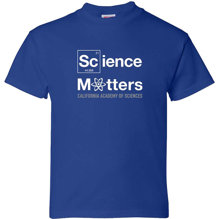 Kids California Academy of Sciences Science Matters Logo Tee Shirt