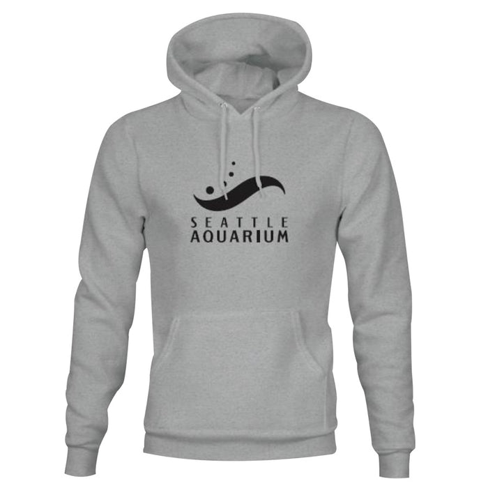 Seattle Aquarium Logo Fleece Mens Hooded Sweatshirt