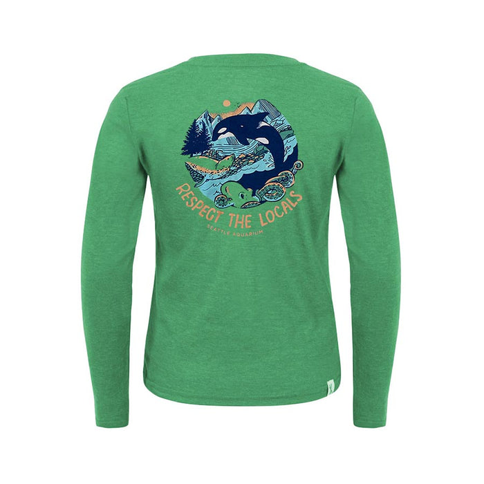 Seattle Aquarium Respect the Locals Youth Long Sleeve T-Shirt