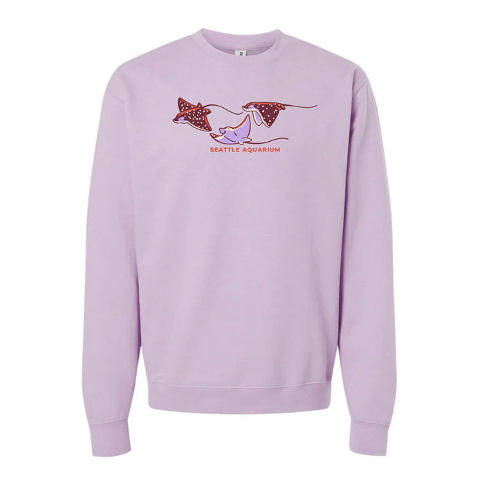 Seattle Aquarium Embroidered Stingray Sweatshirt