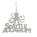Stainless Steel Seattle Aquarium Octopus Christmas Ornament 