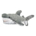 Introducing the Eco Pals Great White Shark Plush—a soft, eco-friendly stuffed animal crafted from recycled materials, featuring a gray and white design with detailed fins and tail, black eyes, and a wide open mouth lined with white felt teeth.