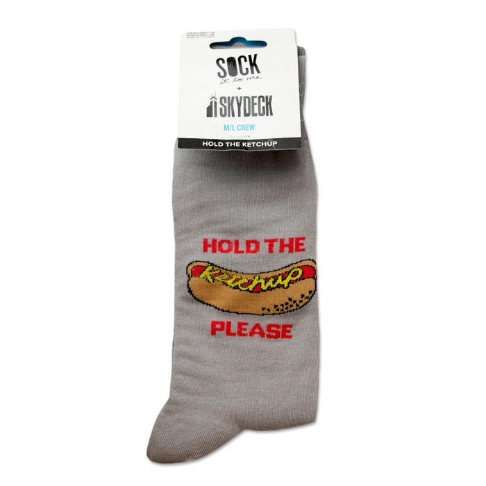 Willis Tower Hold the Ketchup Hotdog Socks