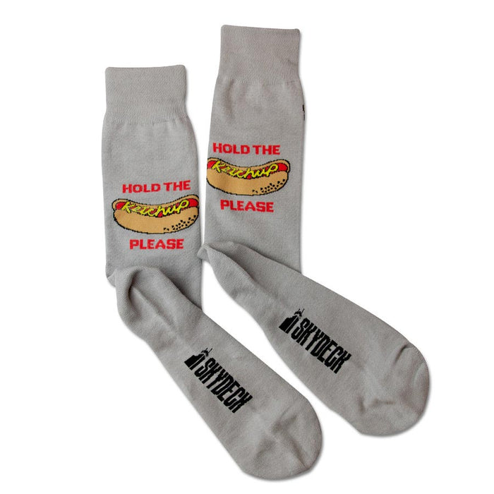 Willis Tower Hold the Ketchup Hotdog Socks