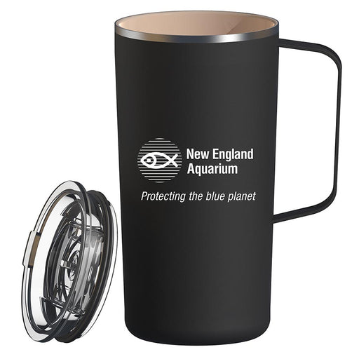 New England Aquarium Logo Tower Travel Coffee Mug
