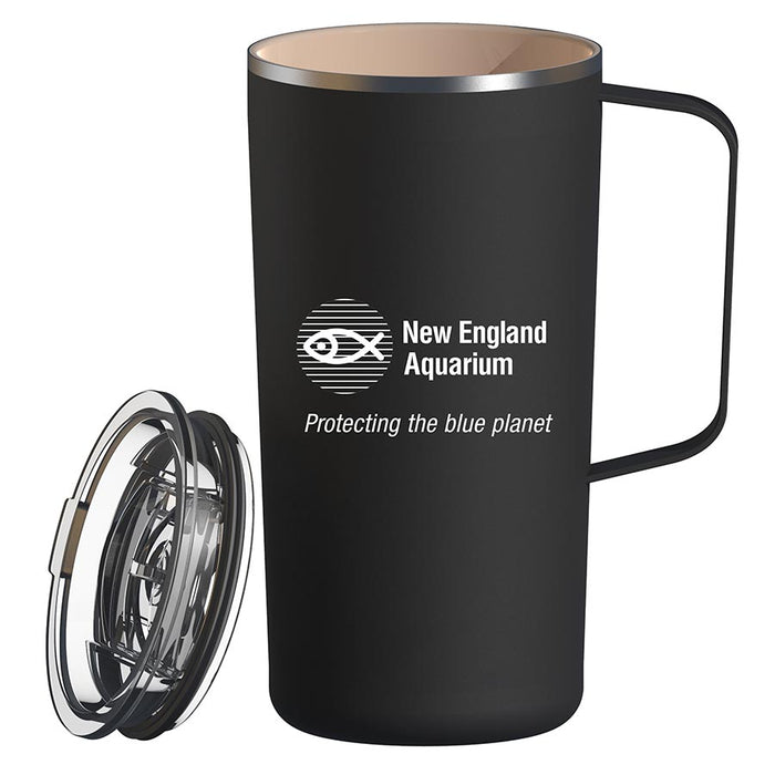 New England Aquarium Logo Tower Travel Coffee Mug