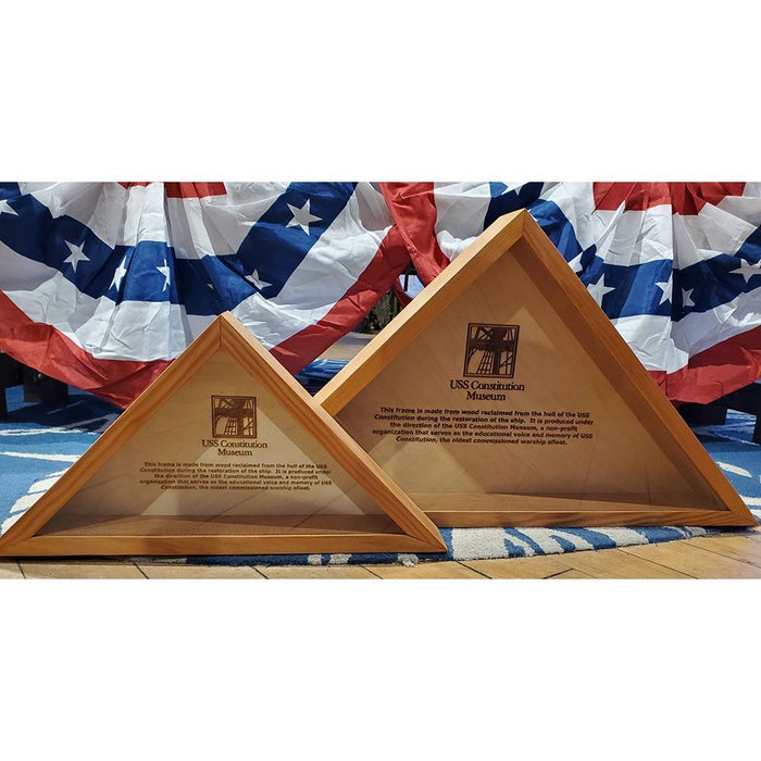 USS Constitution Reclaimed Wood Flag Box