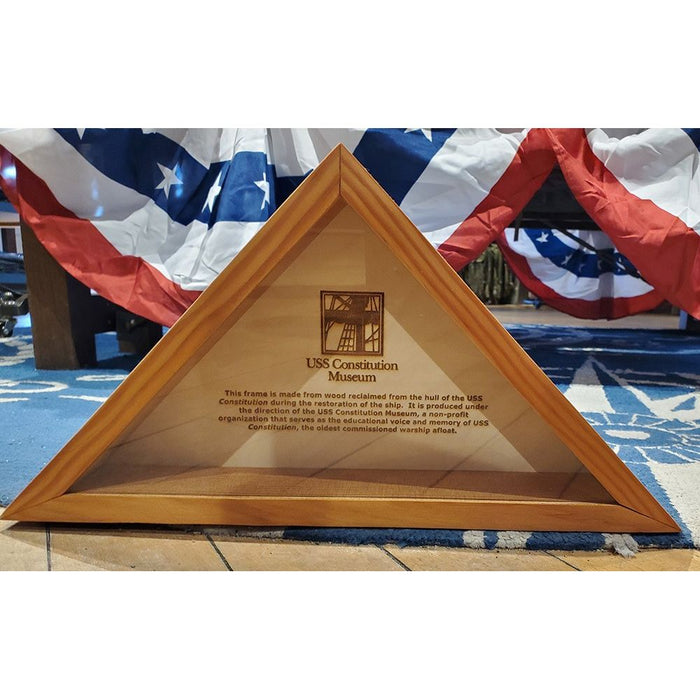 USS Constitution Reclaimed Wood Flag Box