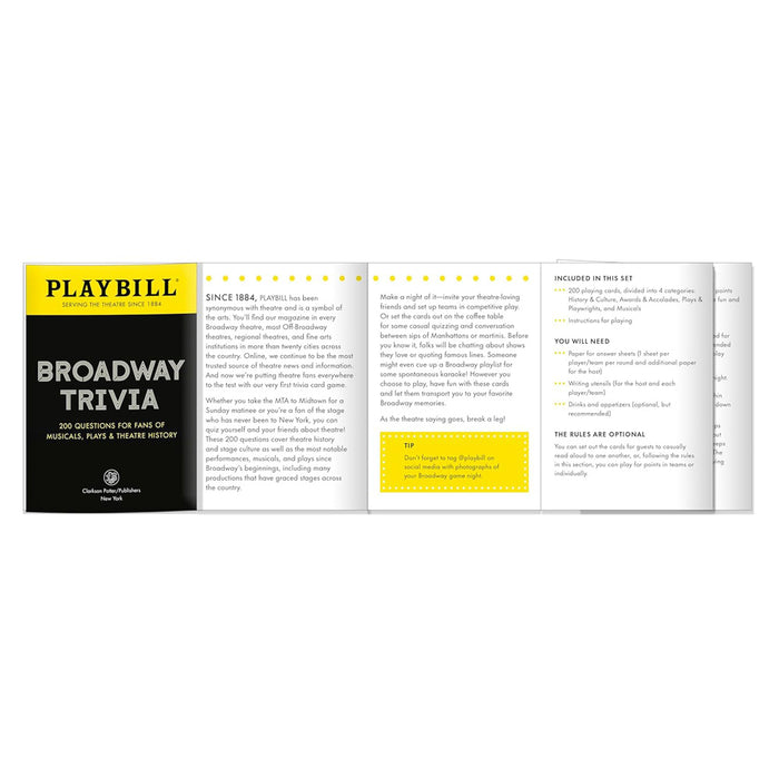 Playbill Broadway Trivia: 200 Questions for Fans of Musicals, Plays, and Theatre History
