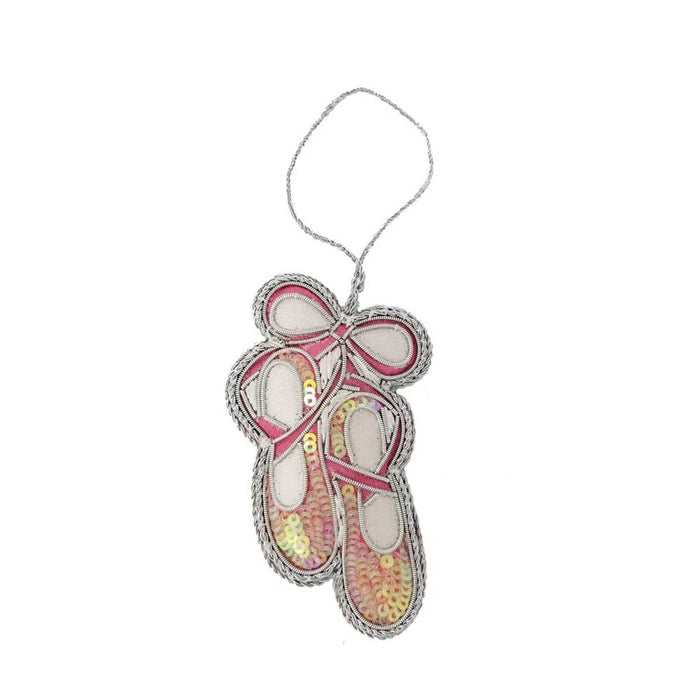 Ballet Shoes Beaded Ornament