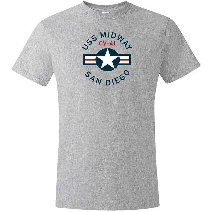 USS Midway Star Insignia Tee Shirt