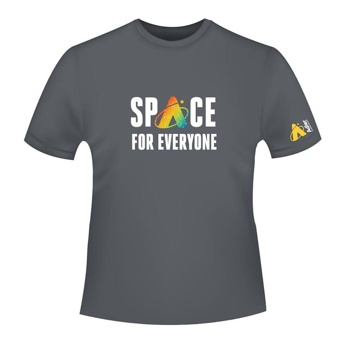 Enough Space for Everyone Rainbow Unisex T-shirt - Adler Planetarium Logo