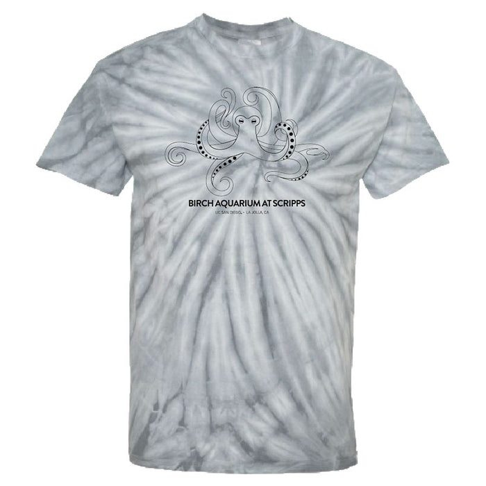 Birch Grey Tie-dye Octopus T-Shirt