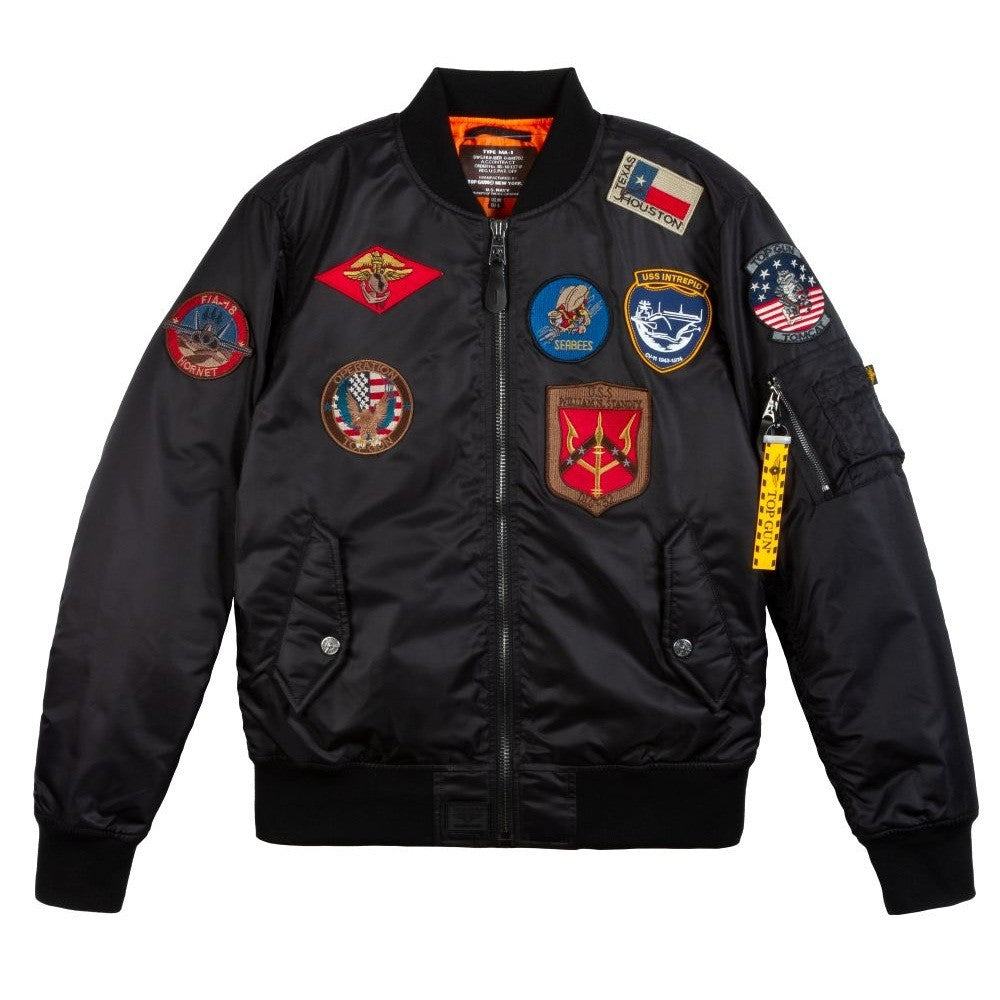 Intrepid Museum Top Gun Men's Bomber Jacket — Muze Merch