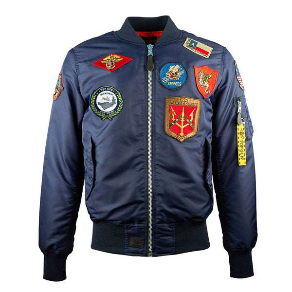 USS Midway Museum Top Gun Bomber Jacket — Muze Merch