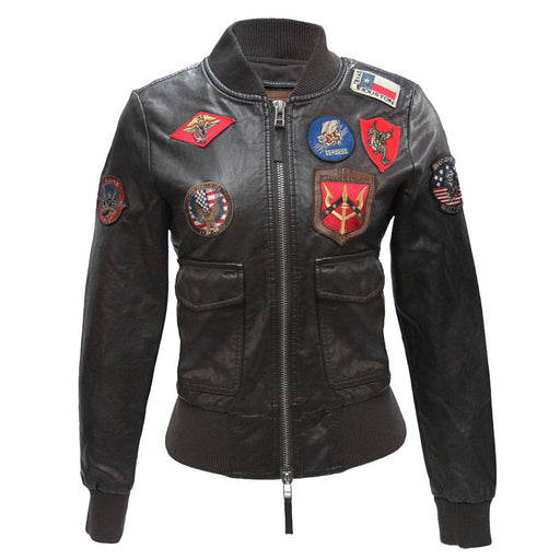 Ladies Top Gun Vegan Leather Jacket