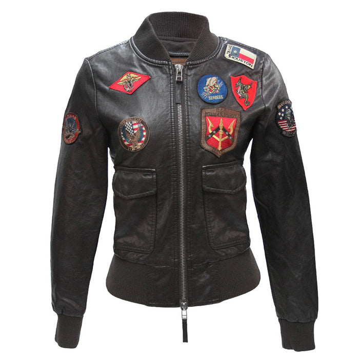 Ladies Top Gun Vegan Leather Jacket