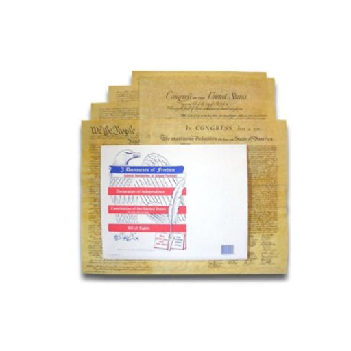 Three Documents of Freedom - American Revolution, Constitution, Bill of Rights, Declaraction of Independence