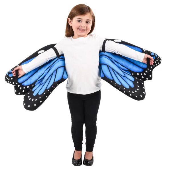 Plush Blue Butterfly Wings Costume
