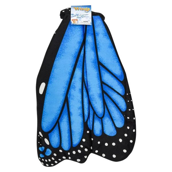 Plush Blue Butterfly Wings Costume