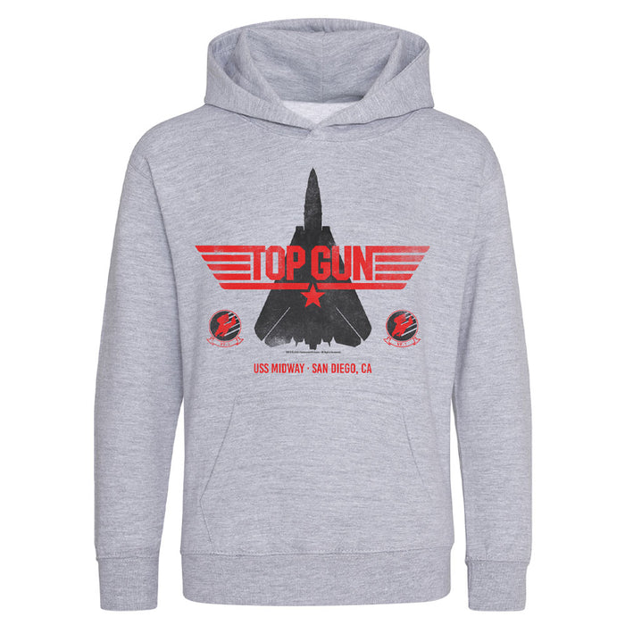 USS Midway Museum Top Gun Tom Cat Hooded Youth Sweatshirt