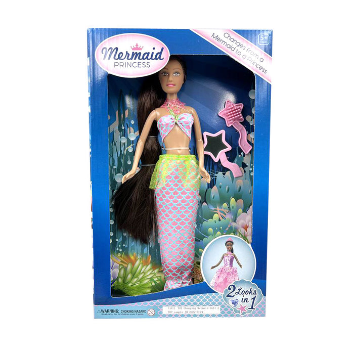 Mermaid Doll - Brown Hair