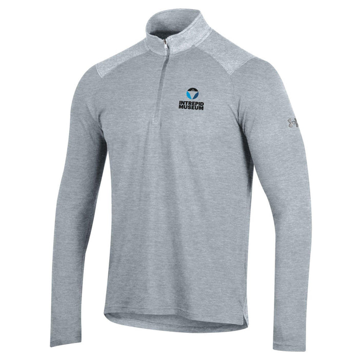 Intrepid Museum Under Armour Men's Long Sleeve 1/2 Zip Tech Shirt