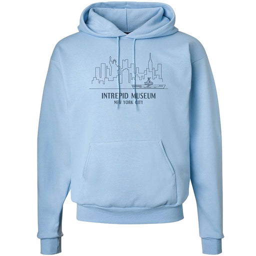 Adult Intrepid Museum Skyline Hooded Sweatshirt