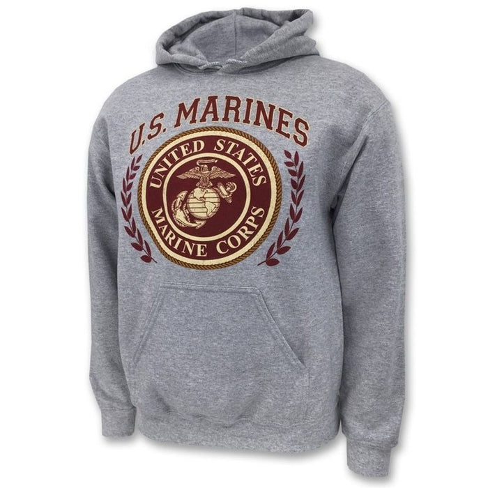 Adult U.S. Marines Semper Fi Laurel Leaf Hoodie - Marine Corps Museum